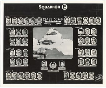 Original Air Corps Photo Squadron E , May 1941 WW2