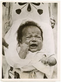 Original Photo Barney Old Coyote Youngest Inhabitant Indian Village