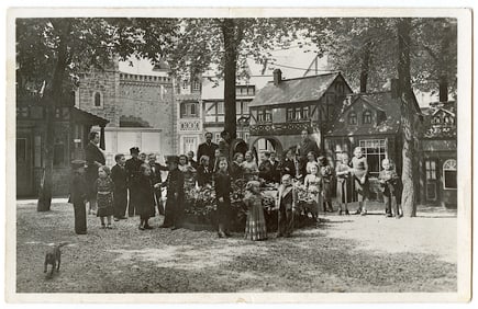 Antique Vintage Rare Postcard Real Photo Lilliput Circus