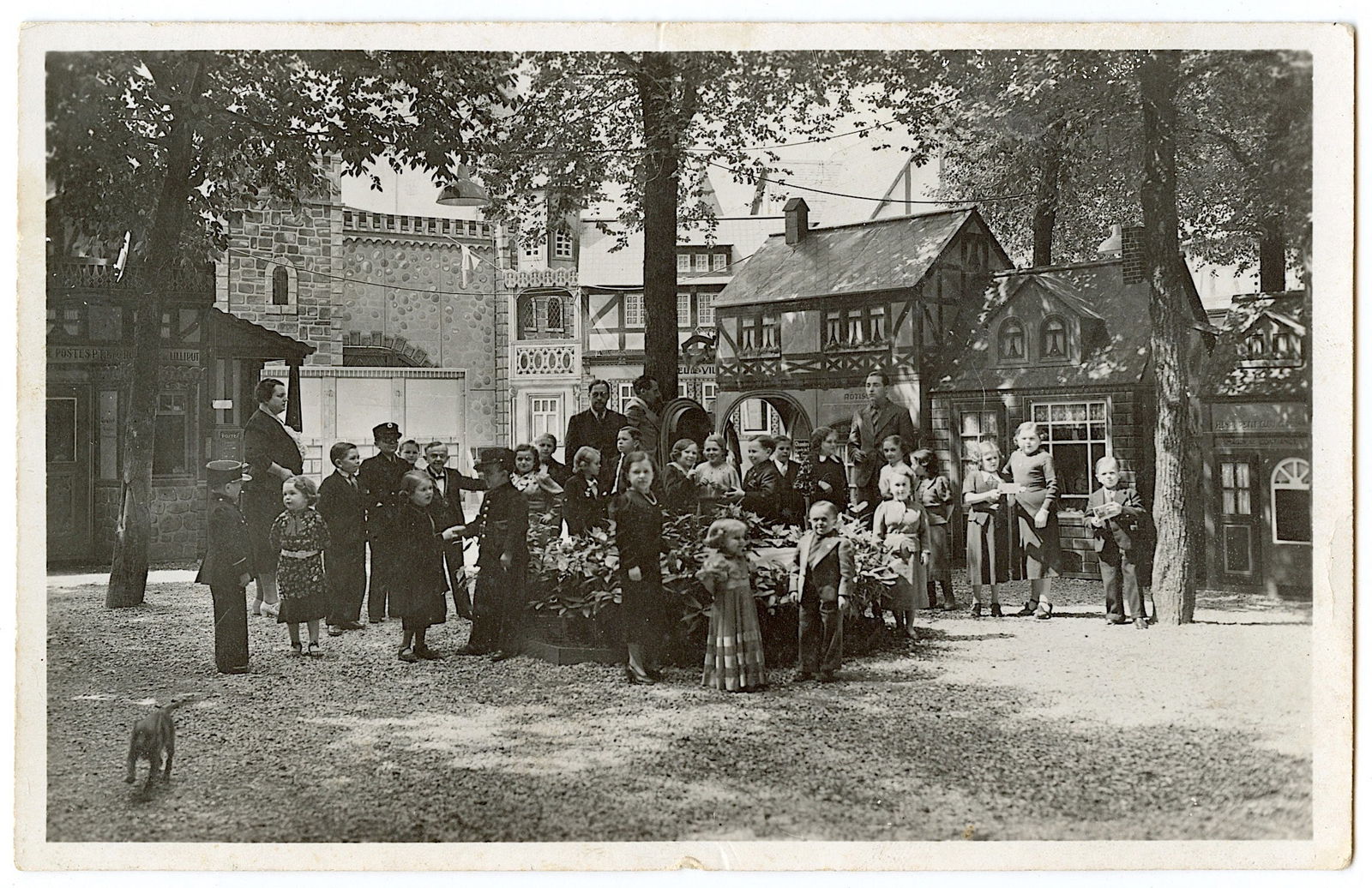 Antique Vintage Rare Postcard Real Photo Lilliput Circus (1 of 2)