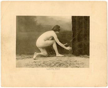 Vintage Quality French Artistic Female Nude Study Photogravure