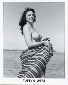 Vintage Original BUNNY YEAGER Pin-Up Litho Archives EVELYN WEST