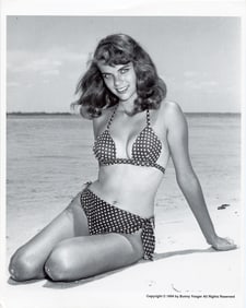Original BUNNY YEAGER Pin-Up Litho Archives MODEL BIKINI