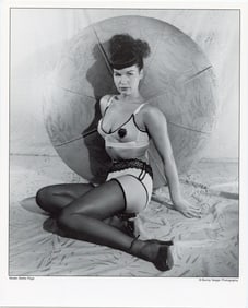 Original BUNNY YEAGER Pin-Up Litho Archives BETTIE PAGE