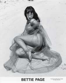 Original BUNNY YEAGER Pin-Up Litho Archives BETTIE PAGE