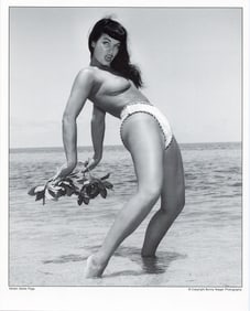 Original BUNNY YEAGER Pin-Up Litho Archives BETTIE PAGE