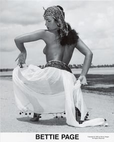 Original BUNNY YEAGER Pin-Up Litho Archives BETTIE PAGE