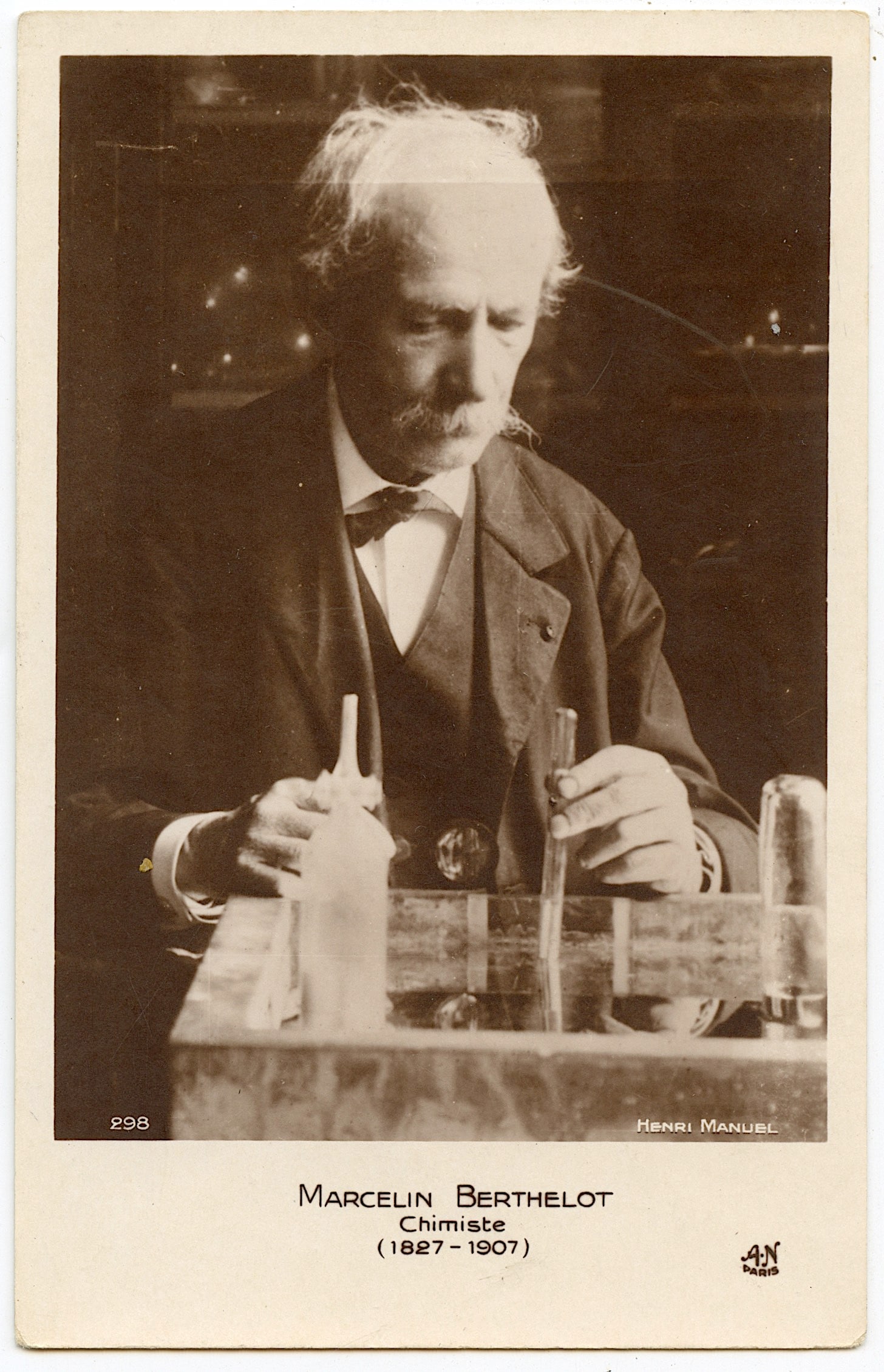 Antique Vintage Rare Postcard MARCELIN BERTHELOT (1 of 2)