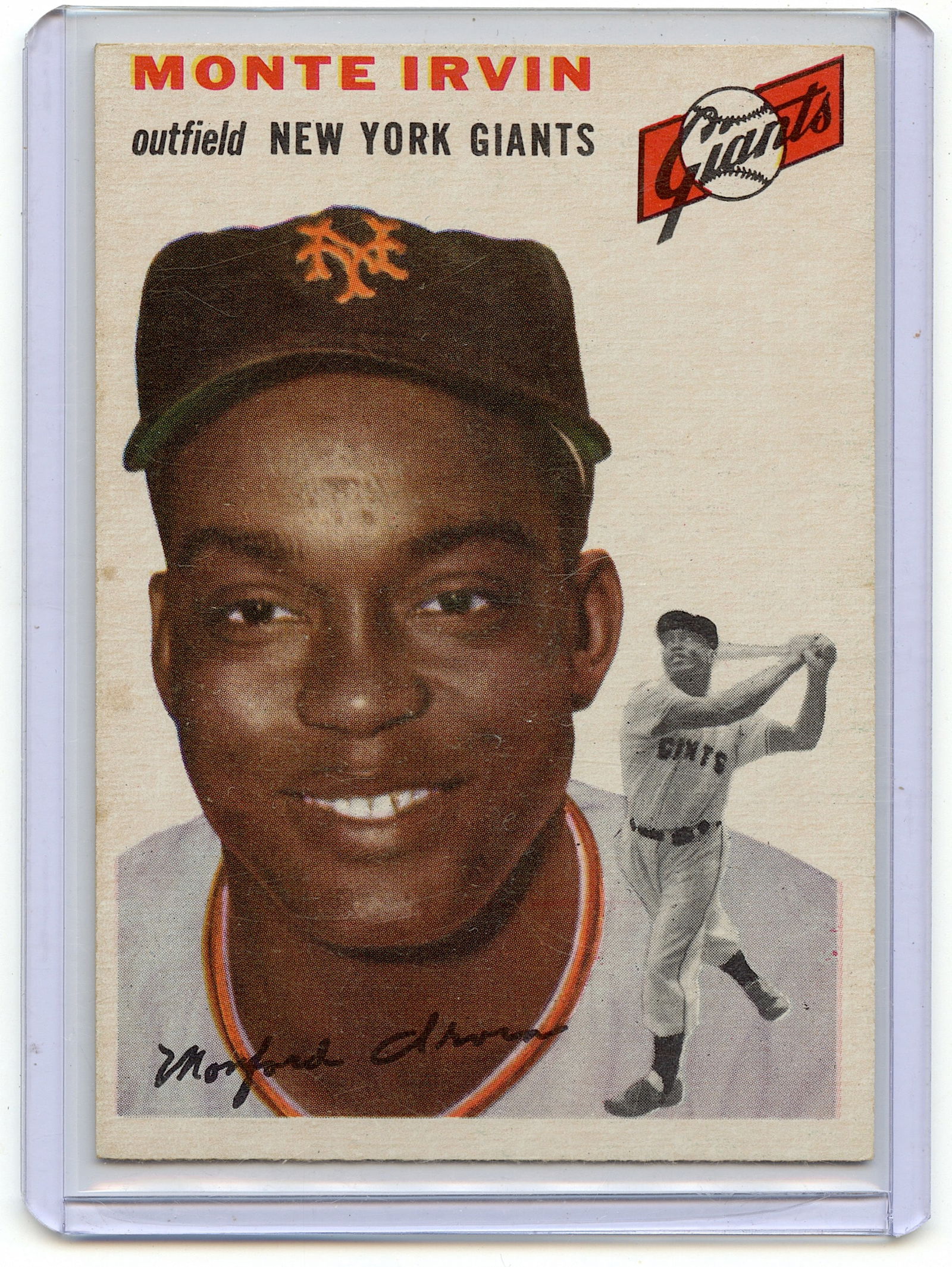 1954 Topps Baseball VG Card #3 MONTE IRVIN (1 of 2)