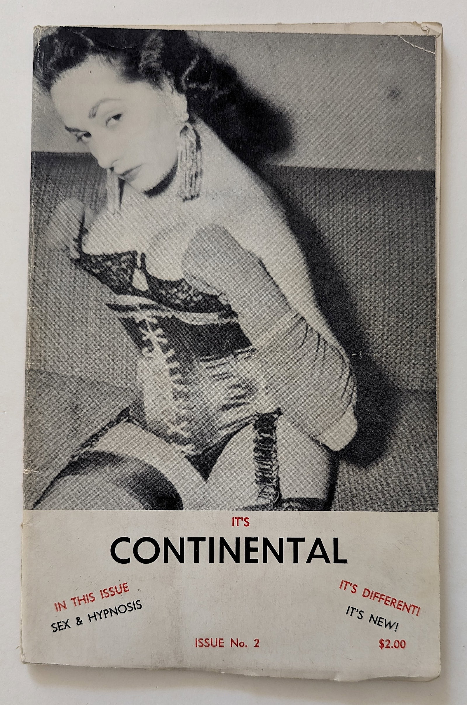 Vintage Erotic Magazine It's CONTINENTAL Issue No. 2: This lot is coming from Bunny Yeager's estate/archives. Linnea Eleanor "Bunny" Yeager (March 13, 1929 - May 24, 2014) was an American photographer and pin-up model. She met Bettie Page in 1954, and to