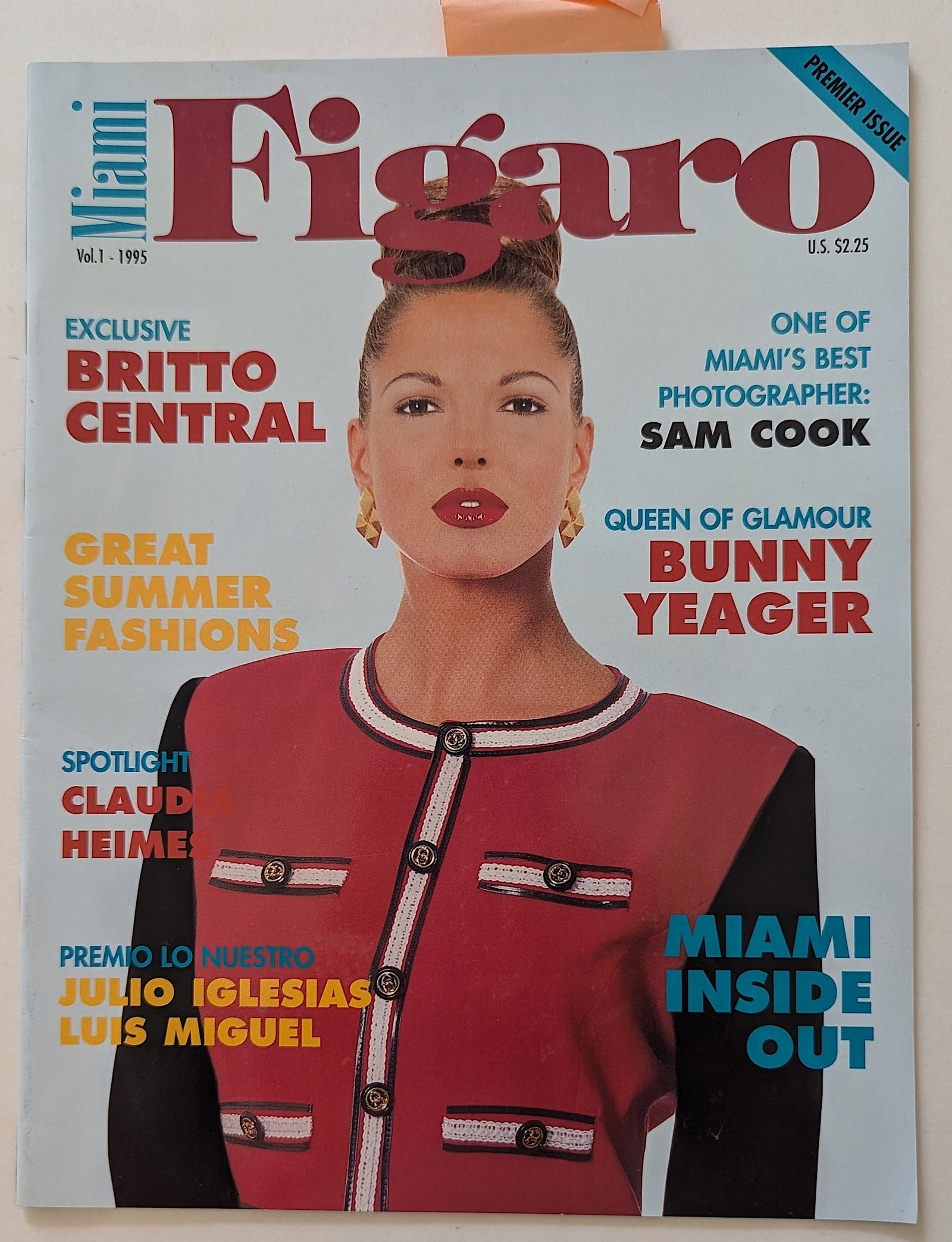 Vintage Miami FIGARO Vol. 1995 - Pics BUNNY YEAGER: From Yeager's library post it notes placed by her. lot is coming from Bunny Yeager's estate/archives. Linnea Eleanor "Bunny" Yeager (March 13, 1929 - May 24, 2014) was an American photographer and pin