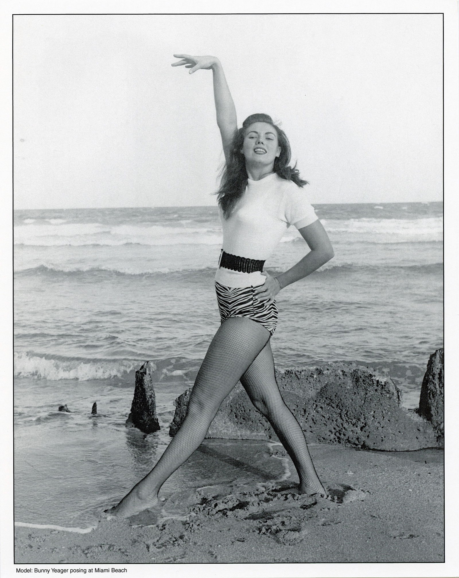 BUNNY YEAGER Original Pin Up Lithograph SELF PORTRAIT (1 of 1)