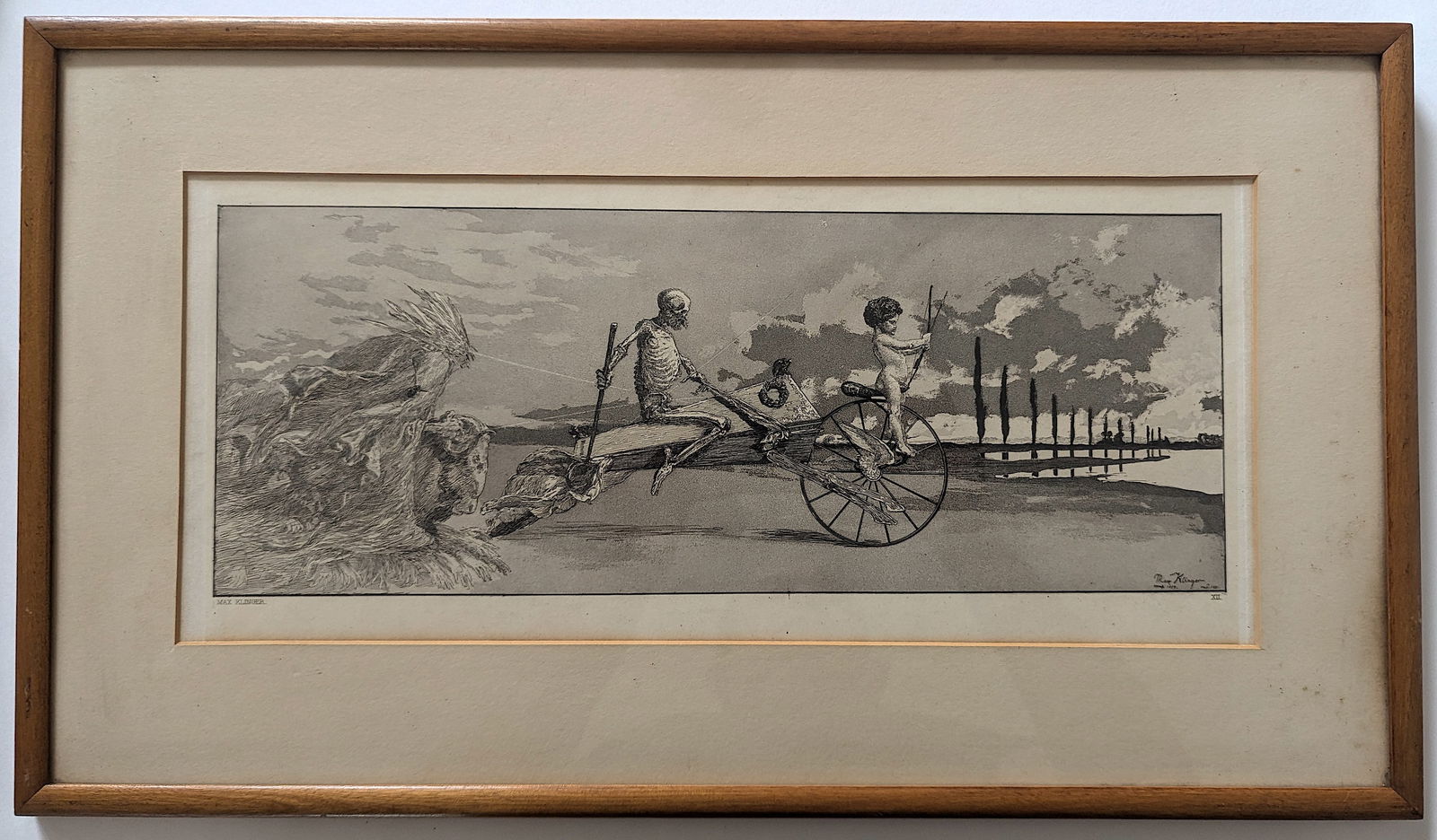 Max Klinger  Love, Death and the Beyond - Etching  - 1881 (1 of 6)