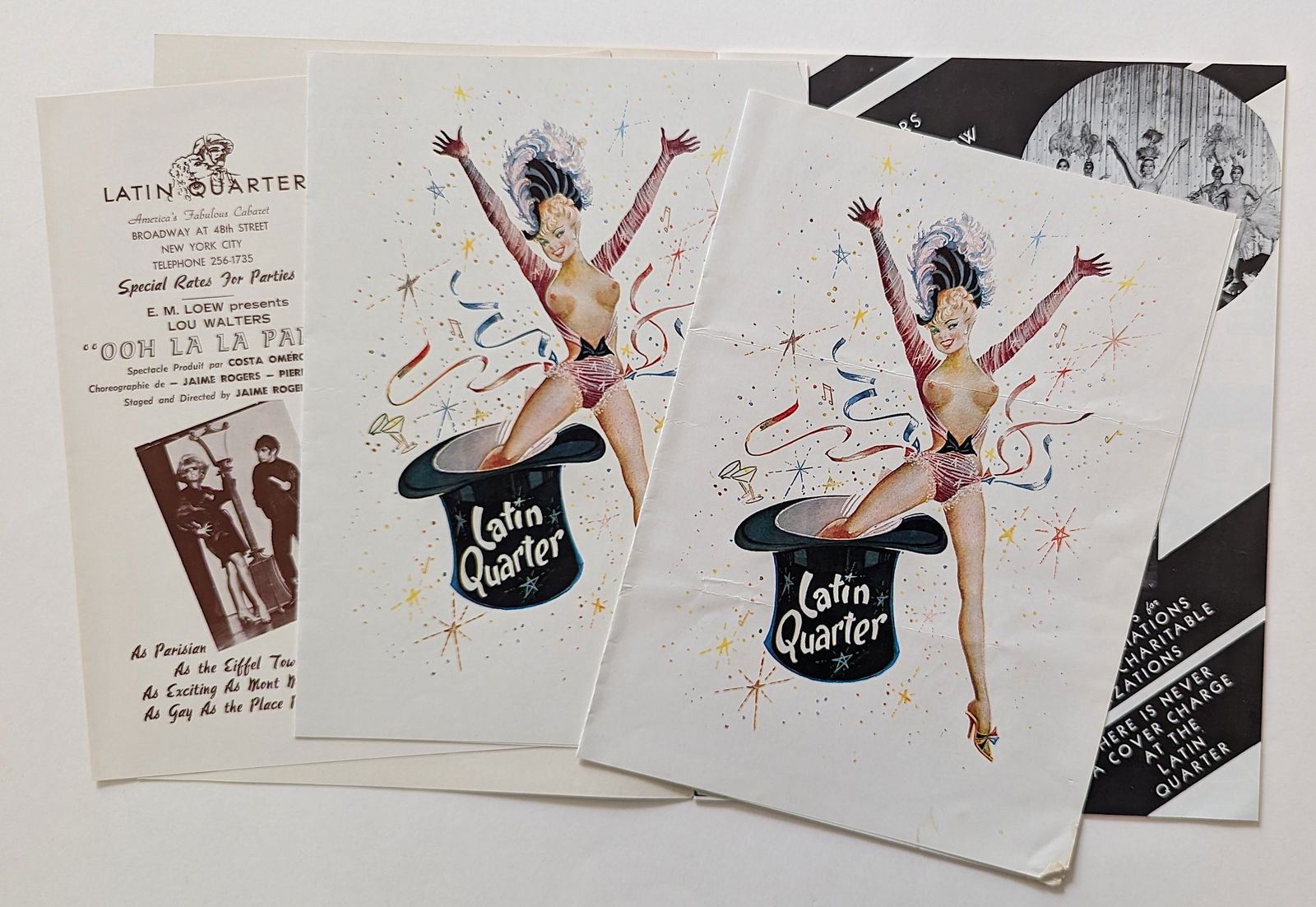 1966 PROGRAM FROM THE LATIN QUARTER NY. CITY 1966 (1 of 5)