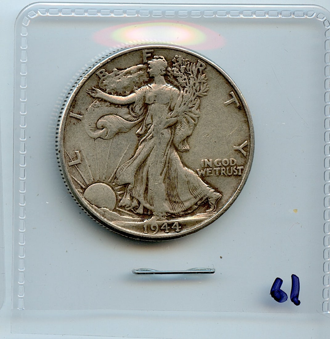 Currency Collectors 1944 Liberty Walking Silver Half Dollar: Provenance from a deceased Collector in South Florida. We have included quality images to show it's actual condition. This lot is located in Boca Raton, Fl and its shipment will be made directly by Ar