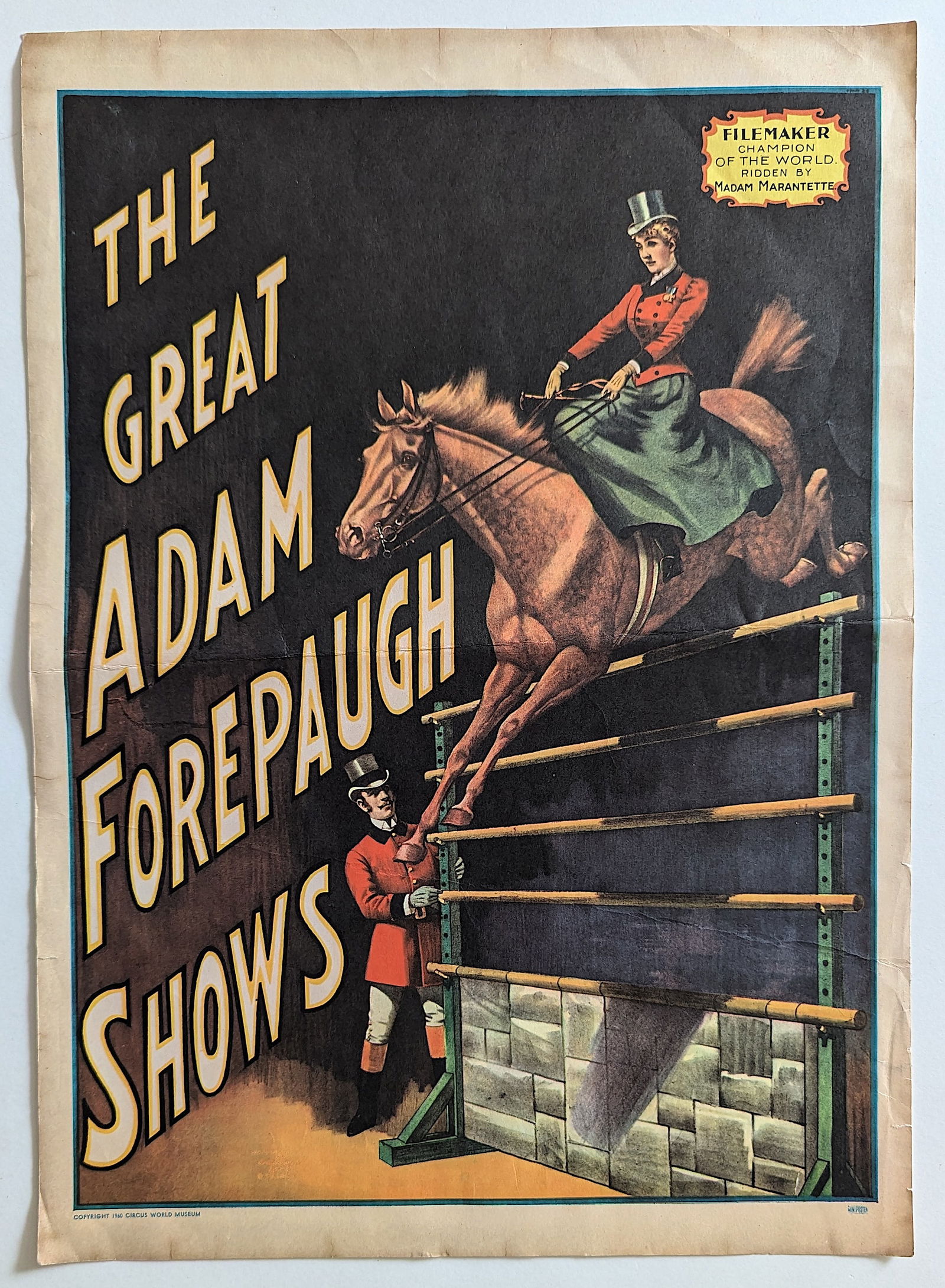 Vintage  Original 1960 Circus World Museum Poster (1 of 4)