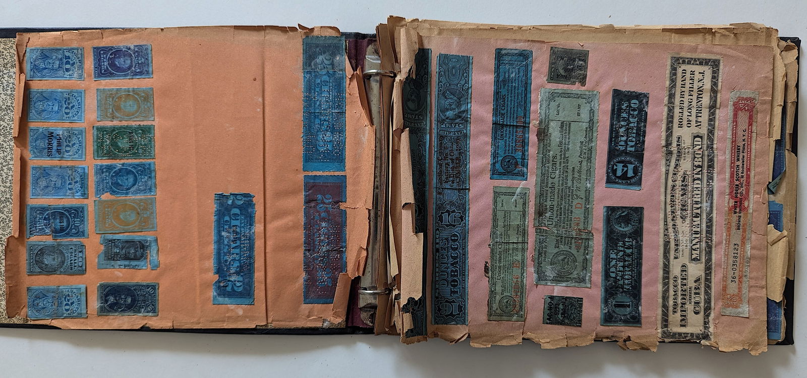 Folder  with Many Tobacco Cigars Stamps Ephemera (1 of 7)