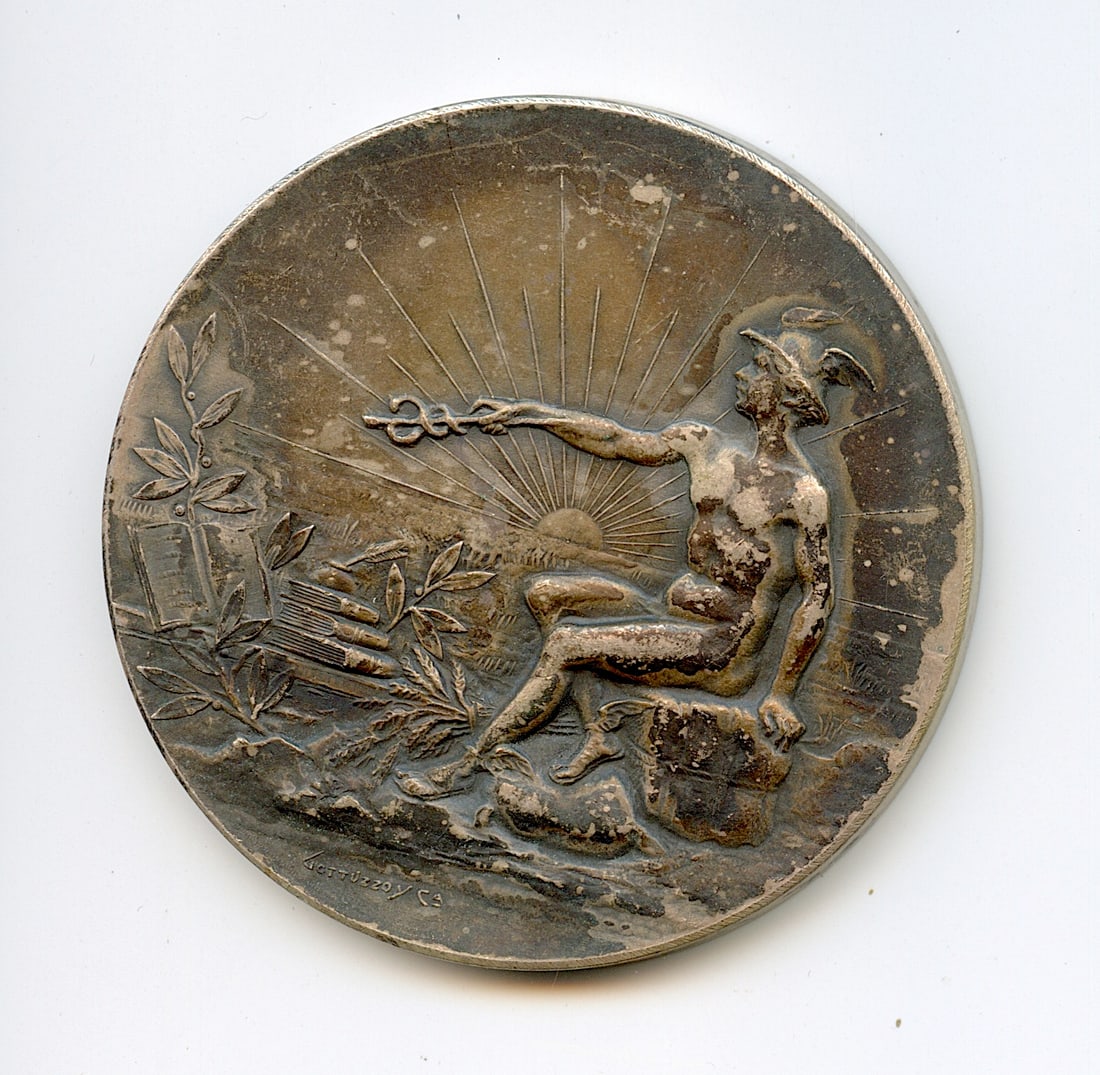 1910 Argentina Medal Escuela Nacional De Comercio - Tucuman (1 of 2)