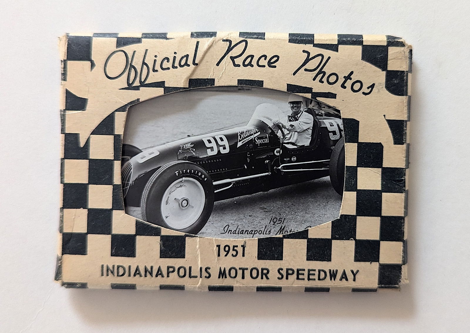 1951 Indianapolis Motor Speedway Official Race Photos Mailer (1 of 3)