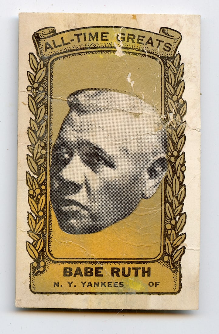 1963 Topps Bazooka All Times Greats #17 BABE RUTH Yankees: Provenance from a dealer / collector in New York. We have provided quality scans to show it's actual condition. This lot is located in Boca Raton, Fl and its shipment will be made directly by Artelist