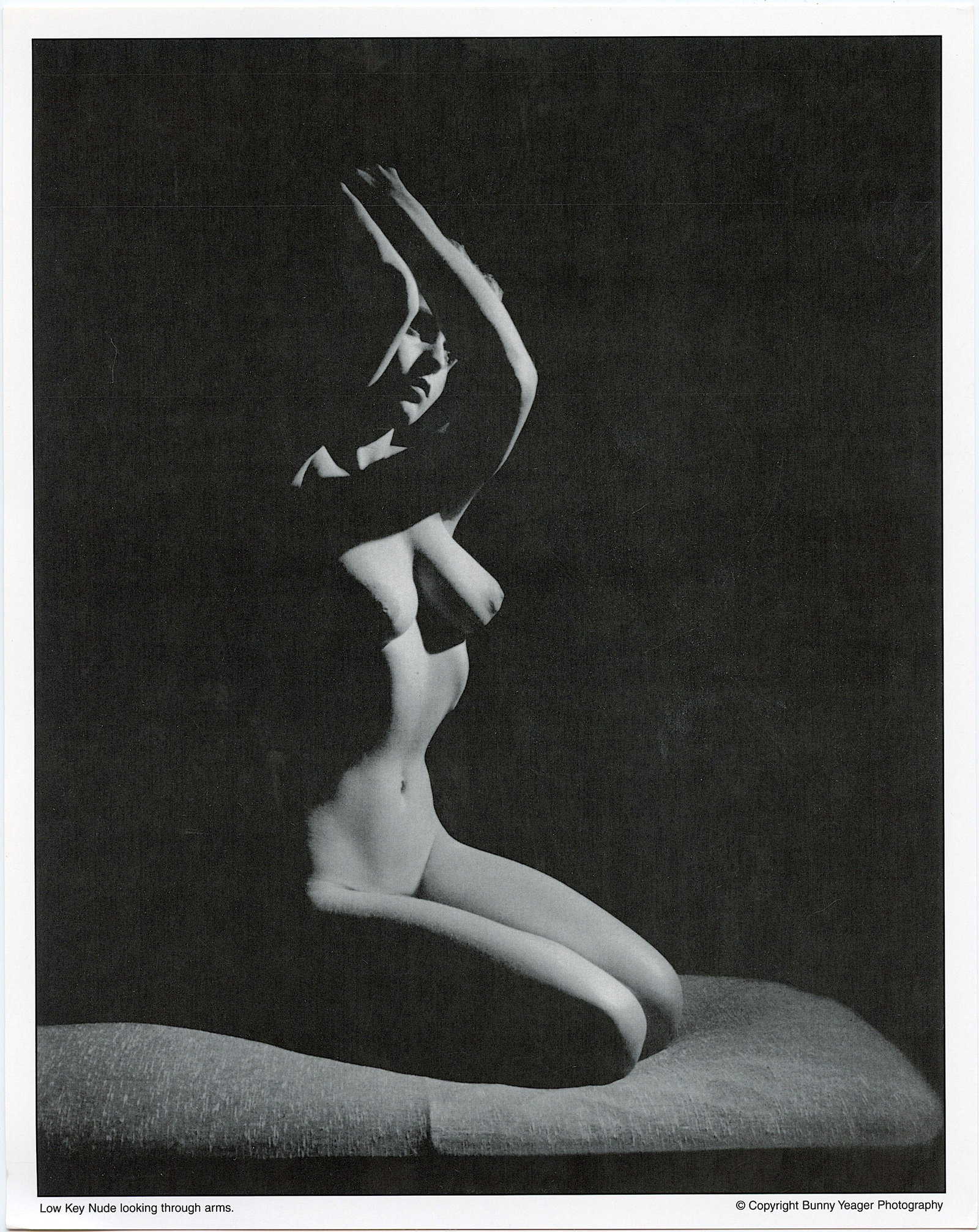 Original BUNNY YEAGER Pin-Up Litho: This lot is coming from Bunny Yeager's estate/archives. Linnea Eleanor "Bunny" Yeager (March 13, 1929 - May 24, 2014) was an American photographer and pin-up model. She met Bettie Page in 1954, and to