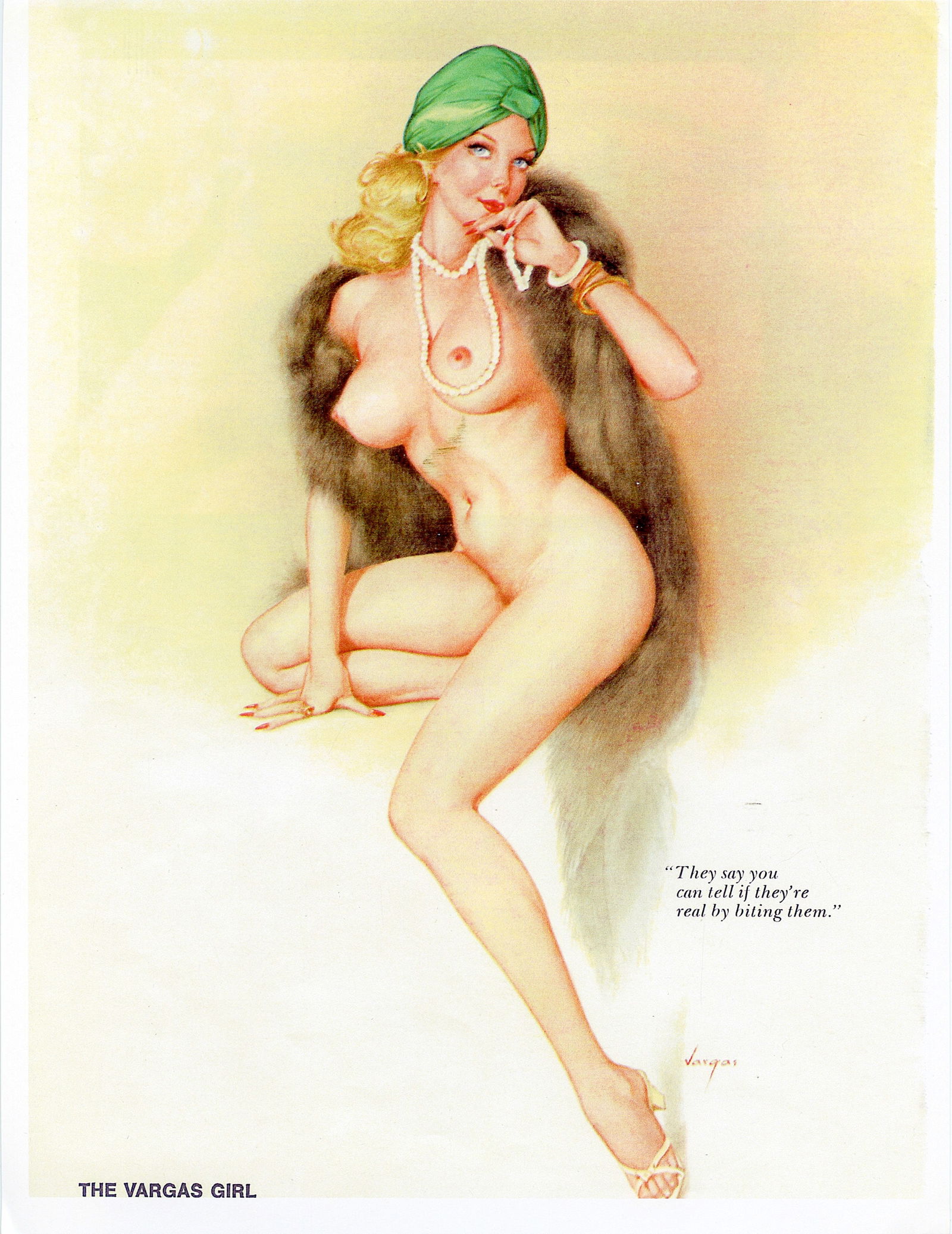 Vintage Alberto Vargas Pin Up Print  Illustration THE VARGAS GIRL (1 of 1)