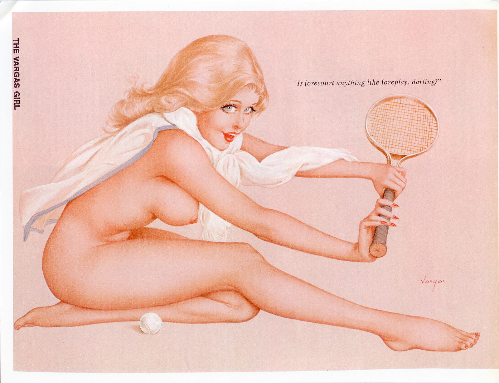 Vintage Alberto Vargas Pin Up Print  Illustration THE VARGAS GIRL (1 of 1)