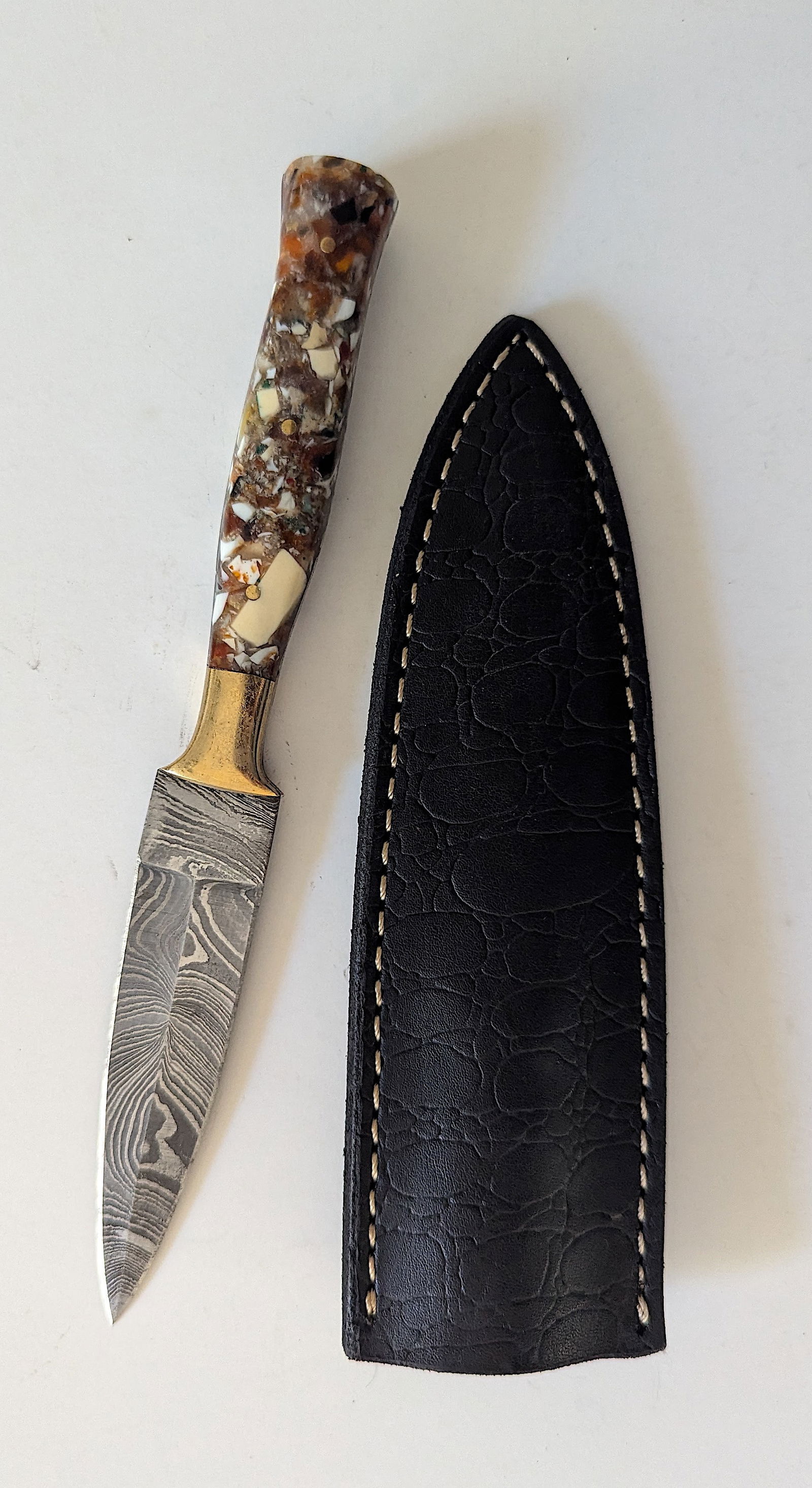 Handcrafted Heirloom  Damaskus Steel Knife 8.5" Long (1 of 2)