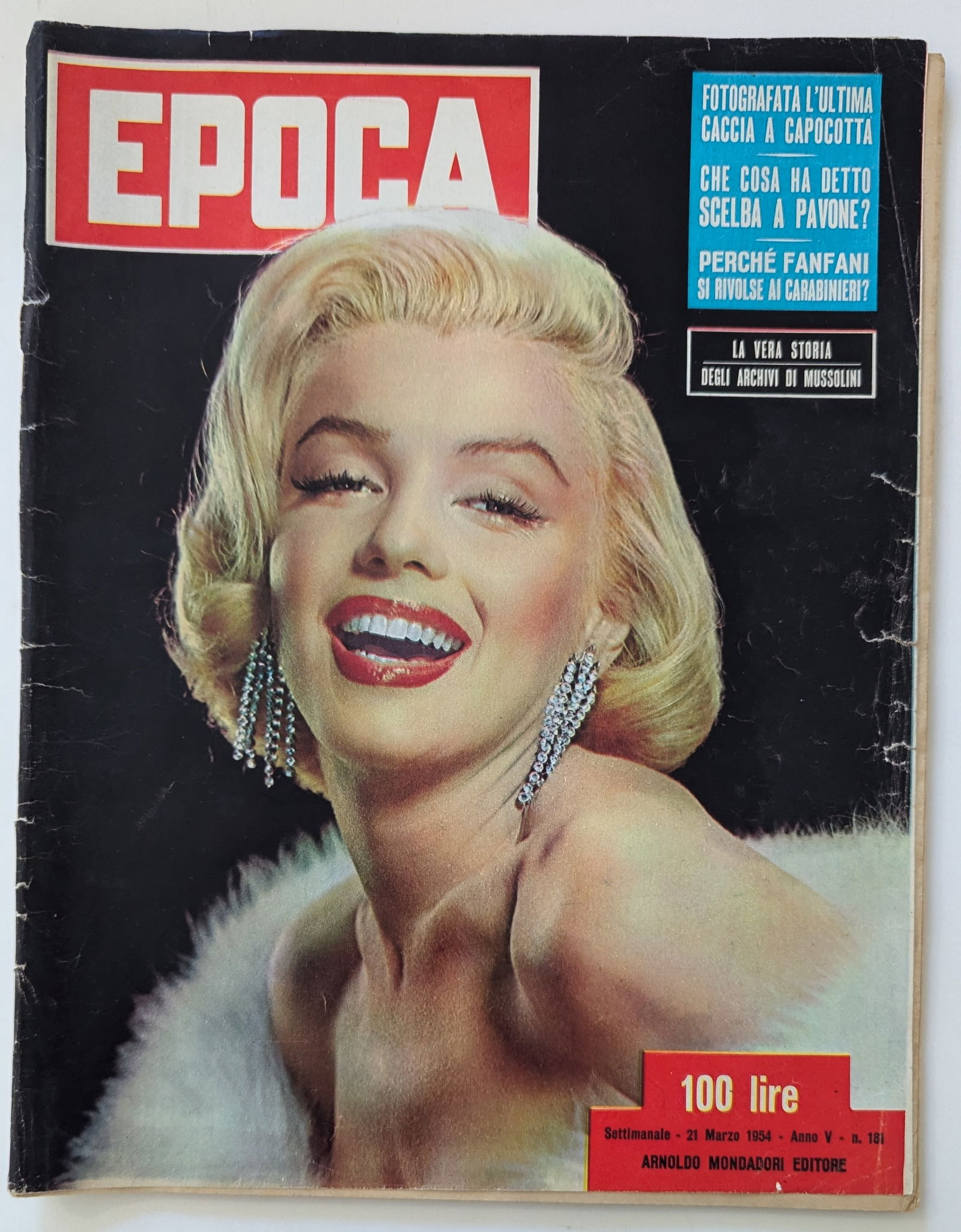Vintage Used Magazine Paris EPOCA Marilyn MONROE 1954 (1 of 1)