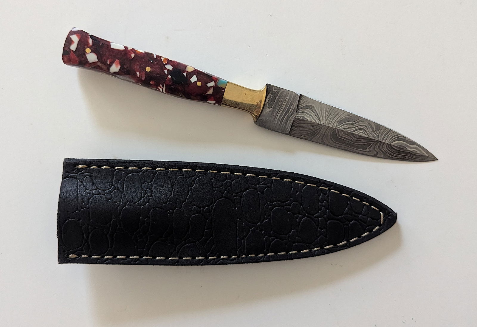 Handcrafted Heirloom  Damaskus Steel Knife  8.5" Long (1 of 2)