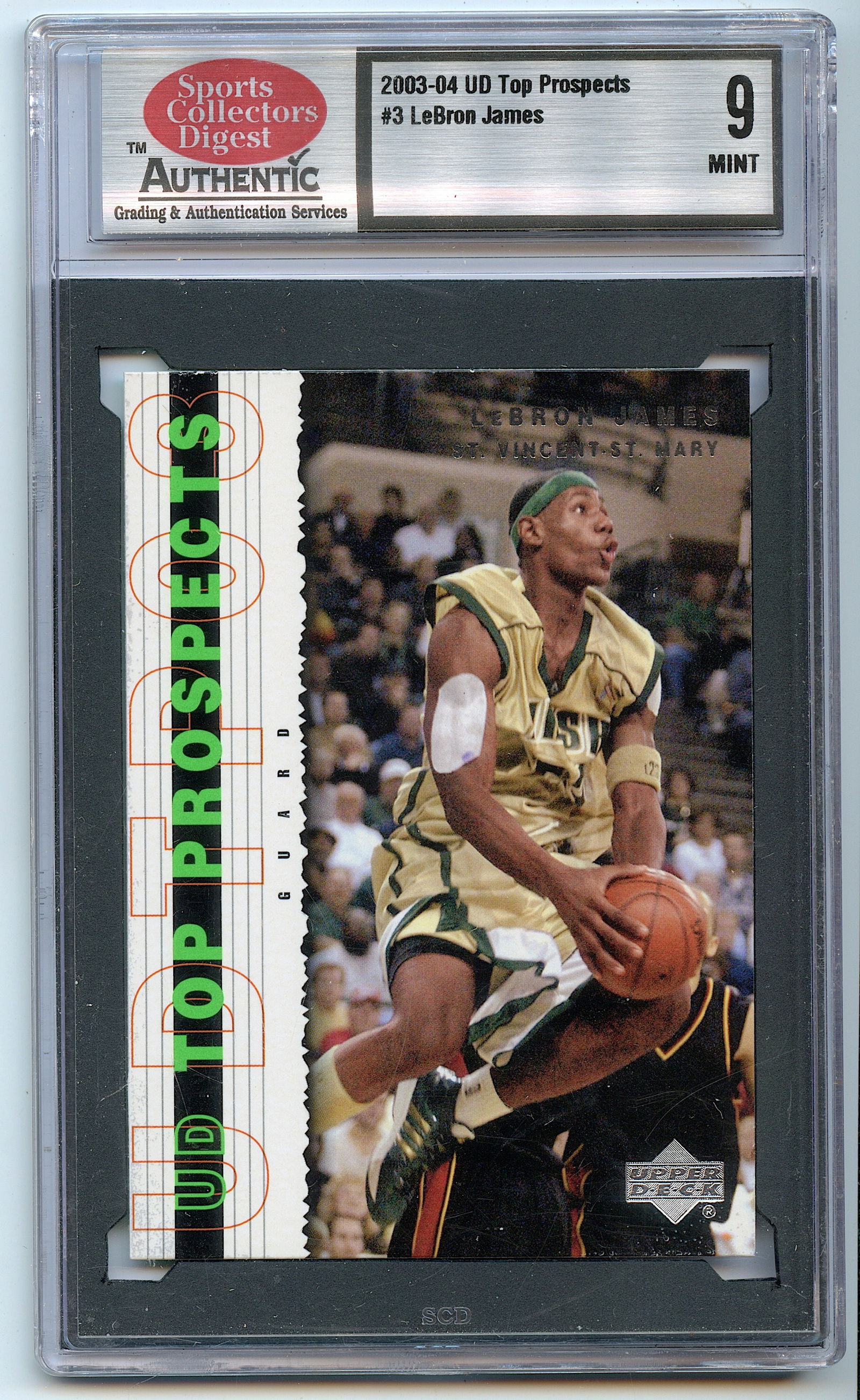 2003 Upper Deck Top Prospects Lebron James #3 9 MINT RARE Lakers (1 of 2)