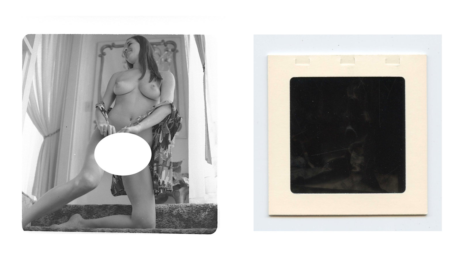 Vintage Pin Up Negative Artistic Female Nude: Provenance from a Professional American photographer and collector during the last 30 years in Los Angeles, CA. The dimensions are Approx. 2.75" x 2.75". This lot is located in Boca Raton, Fl and its 