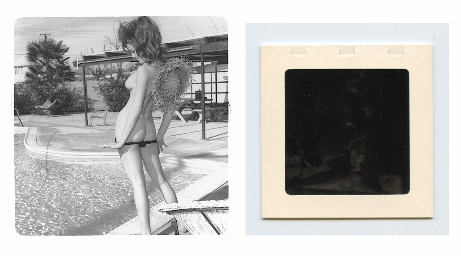 Vintage Pin Up Negative Artistic Female Nude: Provenance from a Professional American photographer and collector during the last 30 years in Los Angeles, CA. The dimensions are Approx. 2.75" x 2.75". This lot is located in Boca Raton, Fl and its 