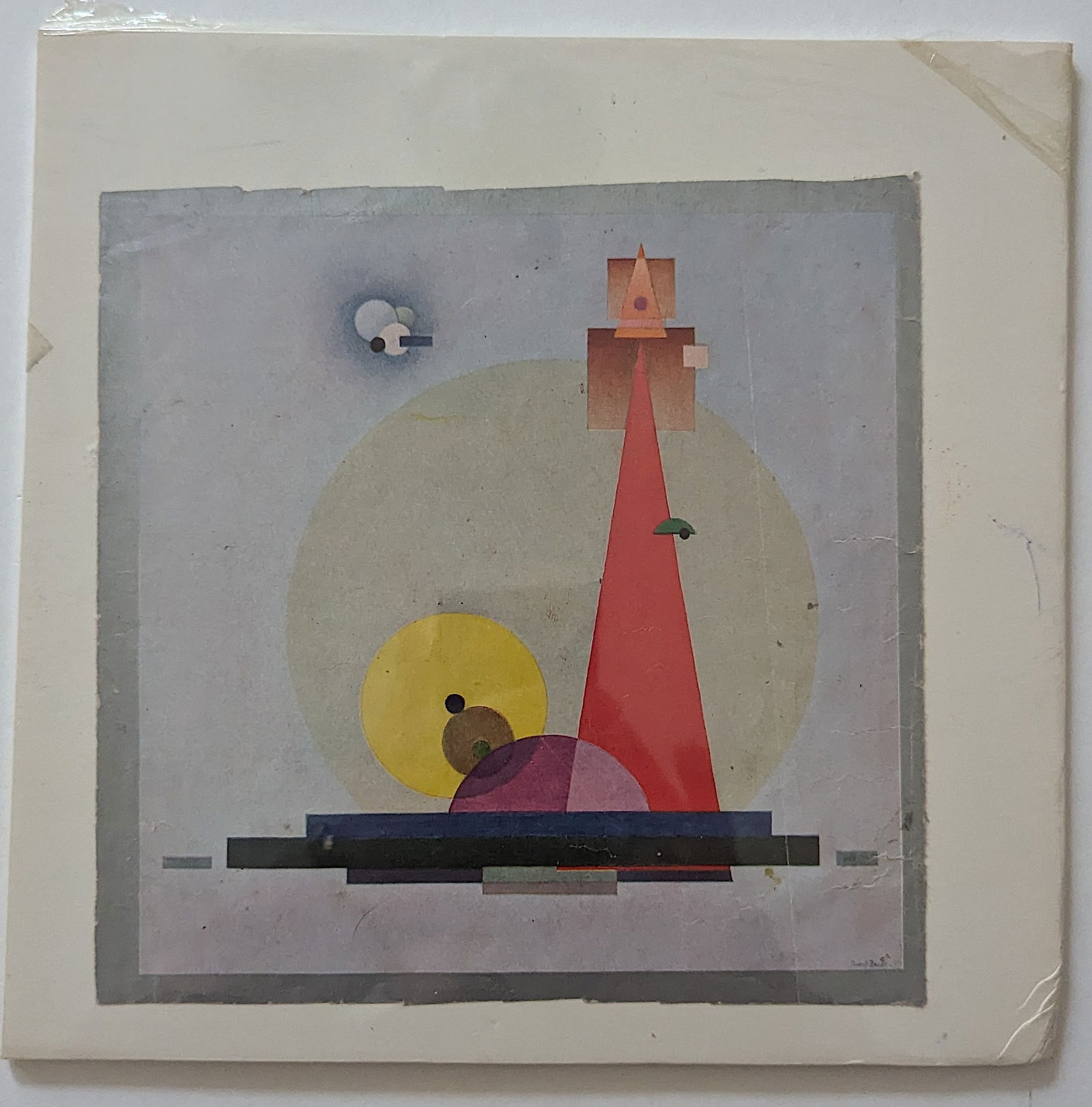 Rudolf Bauer German, 1889-1953 - Print Litho 8" x 8" (1 of 2)