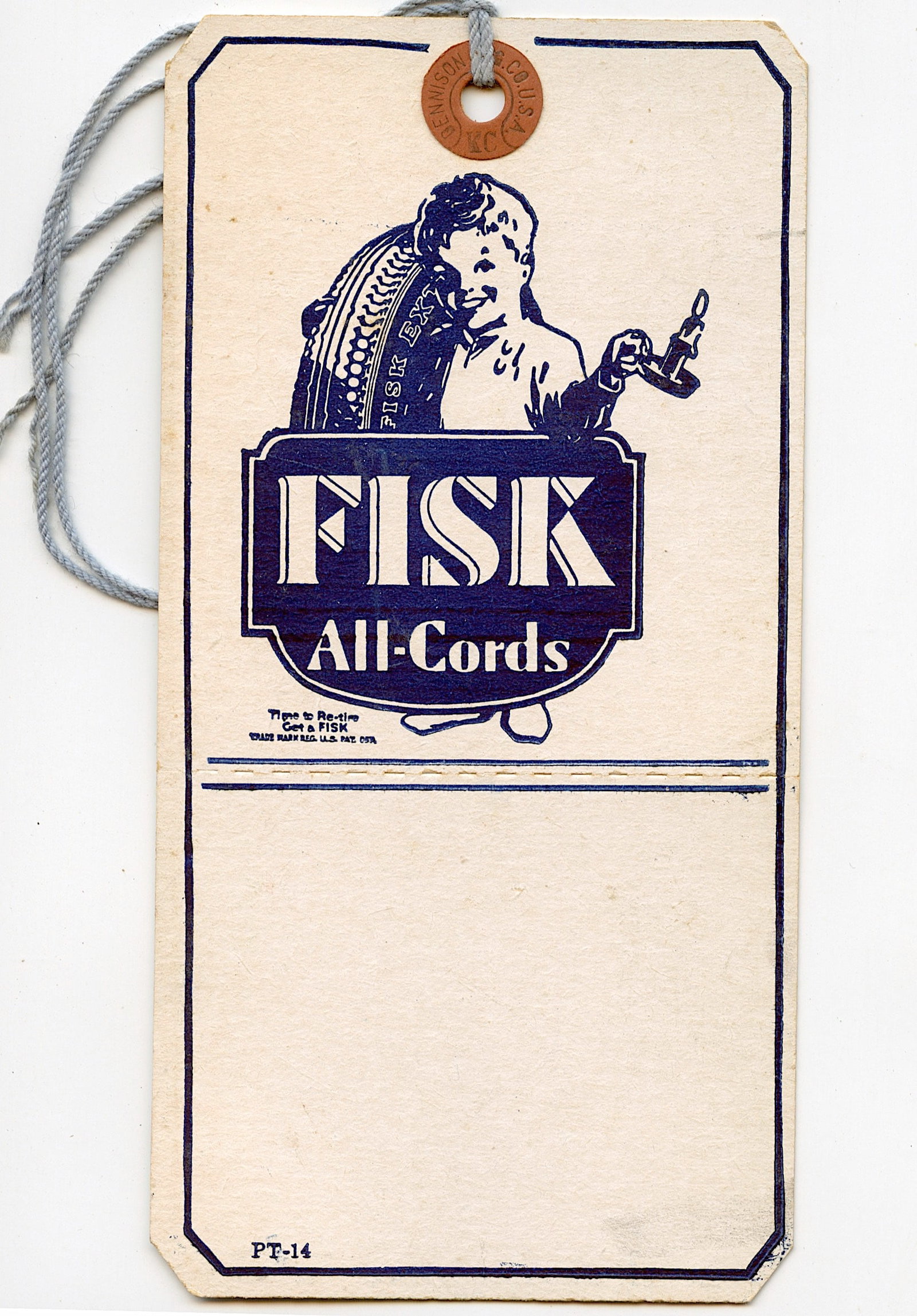 Vintage Scarce Tag FISK All-Cords Re-tire VGC: This lot is coming from the estate of a collector in PBC. We have included a quality scan to show it's actual condition. This lot is located in Boca Raton, Fl and its shipment will be made directly by