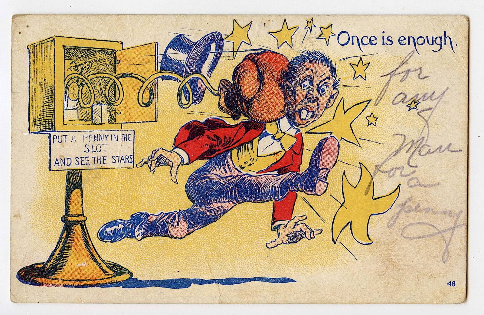 Antique Vintage Scarce Postcard American Illustration, 1907 (1 of 2)