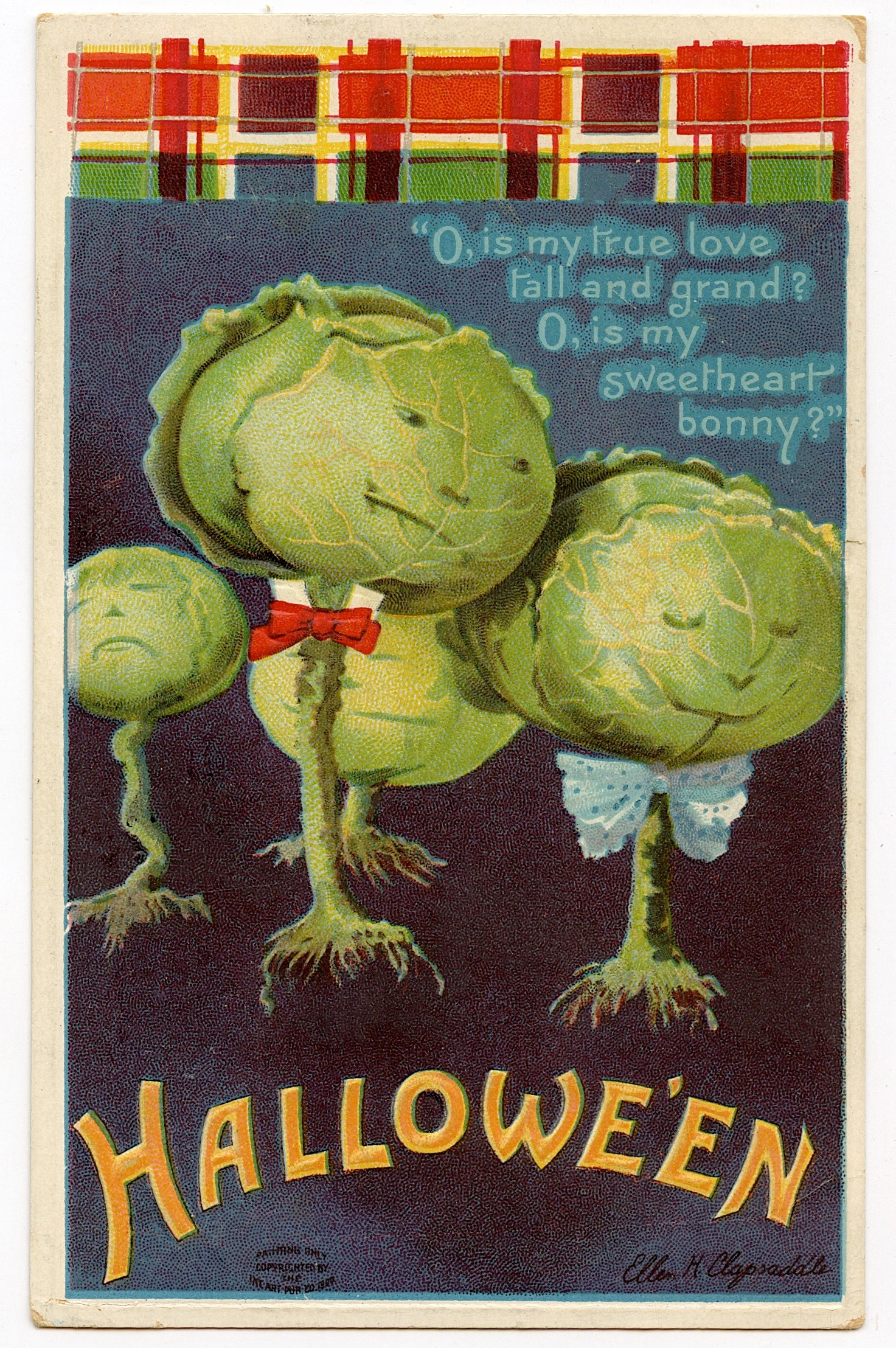 Antique Vintage Scarce Postcard Halloween: This lot is coming from the estate of a collector in PBC. We have included a quality scan to show it's actual condition. The dimensions of a vintage postcard are Approx. 5.5" x 3.5" (small variances c