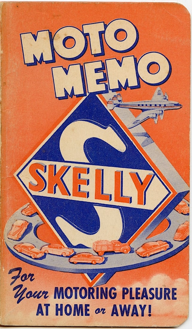 1951 Skelly Moto Memo Pocket Maintenance Advertising Gas Booklet: This lot is coming from the estate of a collector in PBC. We have included a quality scan to show it's actual condition. This lot is located in Boca Raton, Fl and its shipment will be made directly by