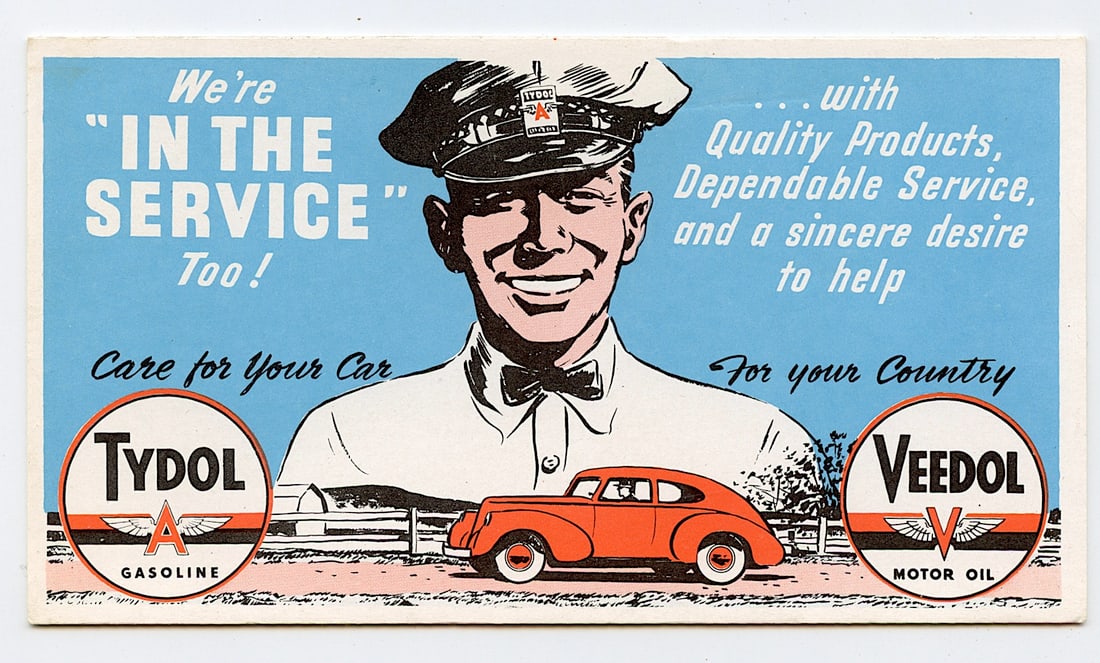 Vintage Tradecard TYDOL Gasoline - Motor Oil Advertising: This lot is coming from the estate of a collector in PBC. We have included a quality scan to show it's actual condition. This lot is located in Boca Raton, Fl and its shipment will be made directly by