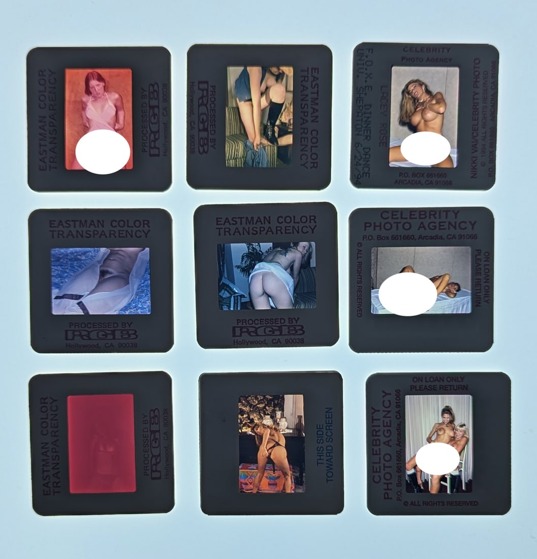Vintage Set 35mm Slides Professional Photos Nude Female Pin Up: Provenance from a Professional American photographer and collector during the last 30 years in Los Angeles, CA. This lot is located in Boca Raton, Fl and its shipment will be made directly by Artelist