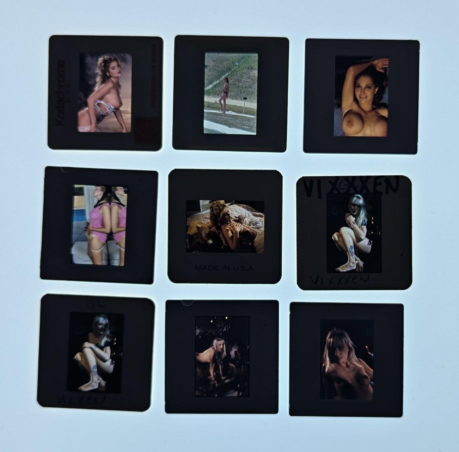 Vintage Set 35mm Slides Professional Photos Nude Female Pin Up: Provenance from a Professional American photographer and collector during the last 30 years in Los Angeles, CA. This lot is located in Boca Raton, Fl and its shipment will be made directly by Artelist