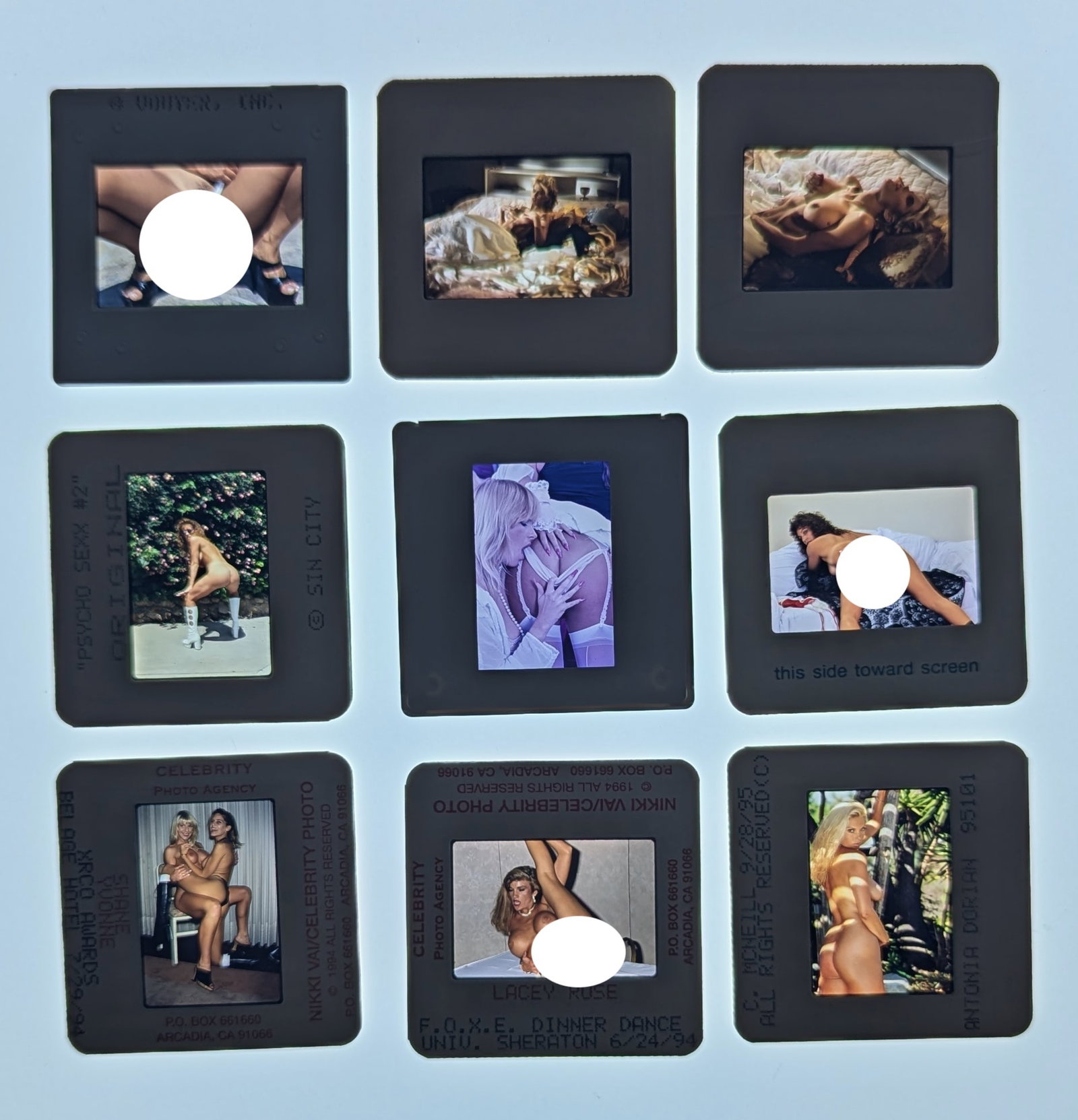 Vintage Set 35mm Slides Professional Photos Nude Female Pin Up: Provenance from a Professional American photographer and collector during the last 30 years in Los Angeles, CA. This lot is located in Boca Raton, Fl and its shipment will be made directly by Artelist