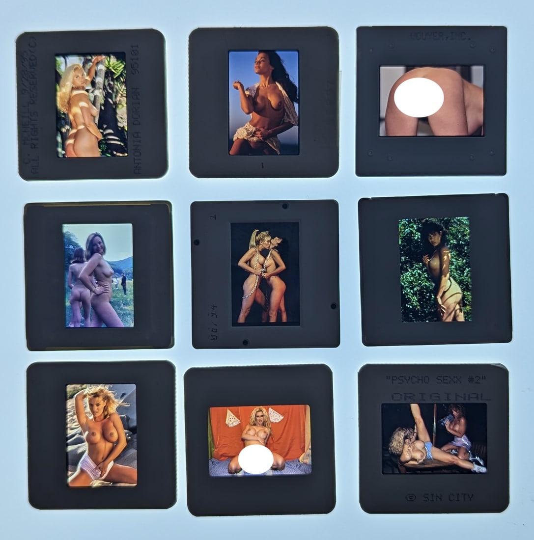 Vintage Set 35mm Slides Professional Photos Nude Female Pin Up: Provenance from a Professional American photographer and collector during the last 30 years in Los Angeles, CA. This lot is located in Boca Raton, Fl and its shipment will be made directly by Artelist