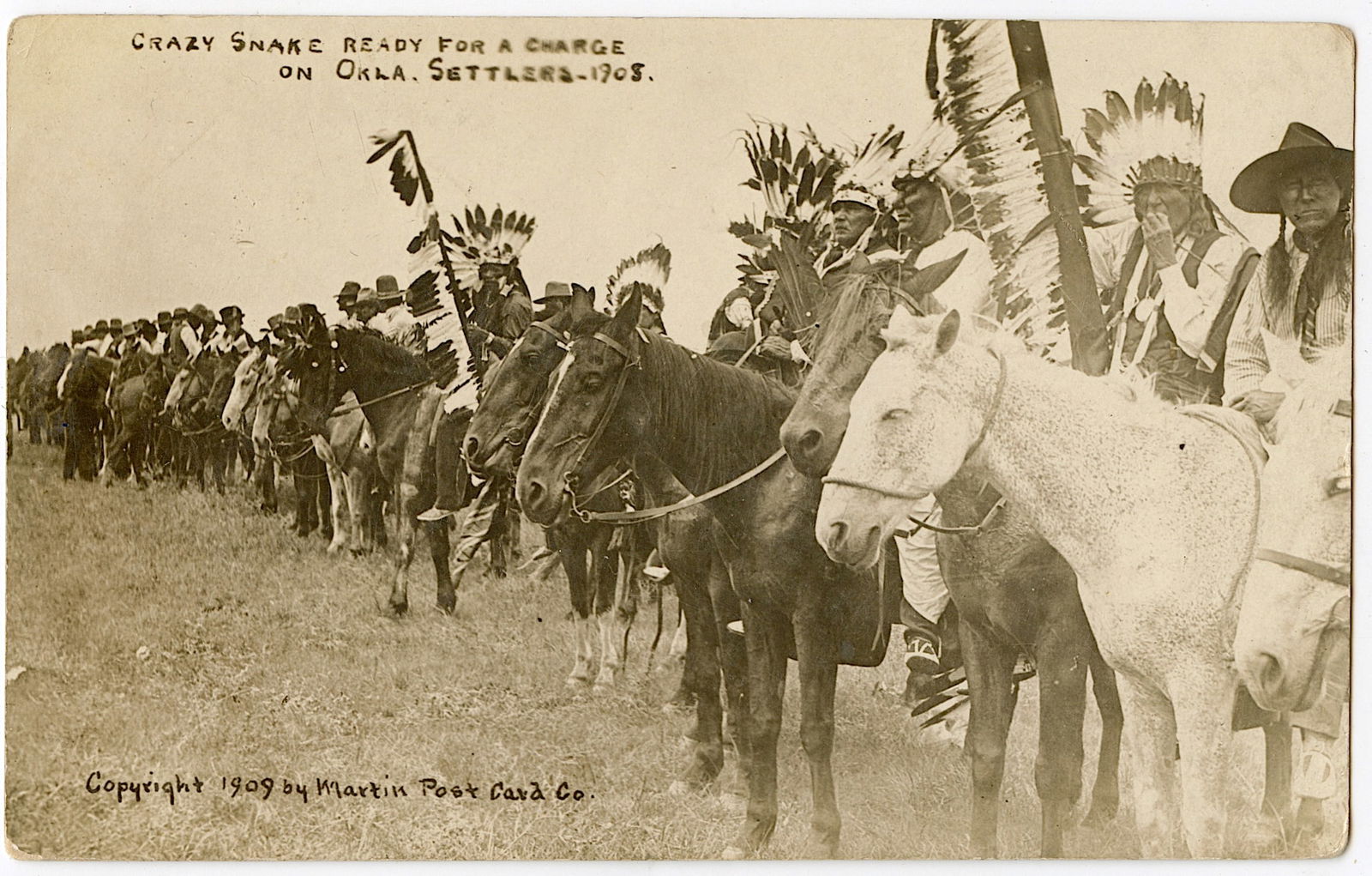 Vintage Real Photo Postcard Crazy Snake by Martin, Ca. 1908: The provenance of this lot is from a quality collector in LA, California. We have included a quality scan to show it's actual condition. The dimensions of a vintage postcard are Approx. 5.5" x 3.5" (s