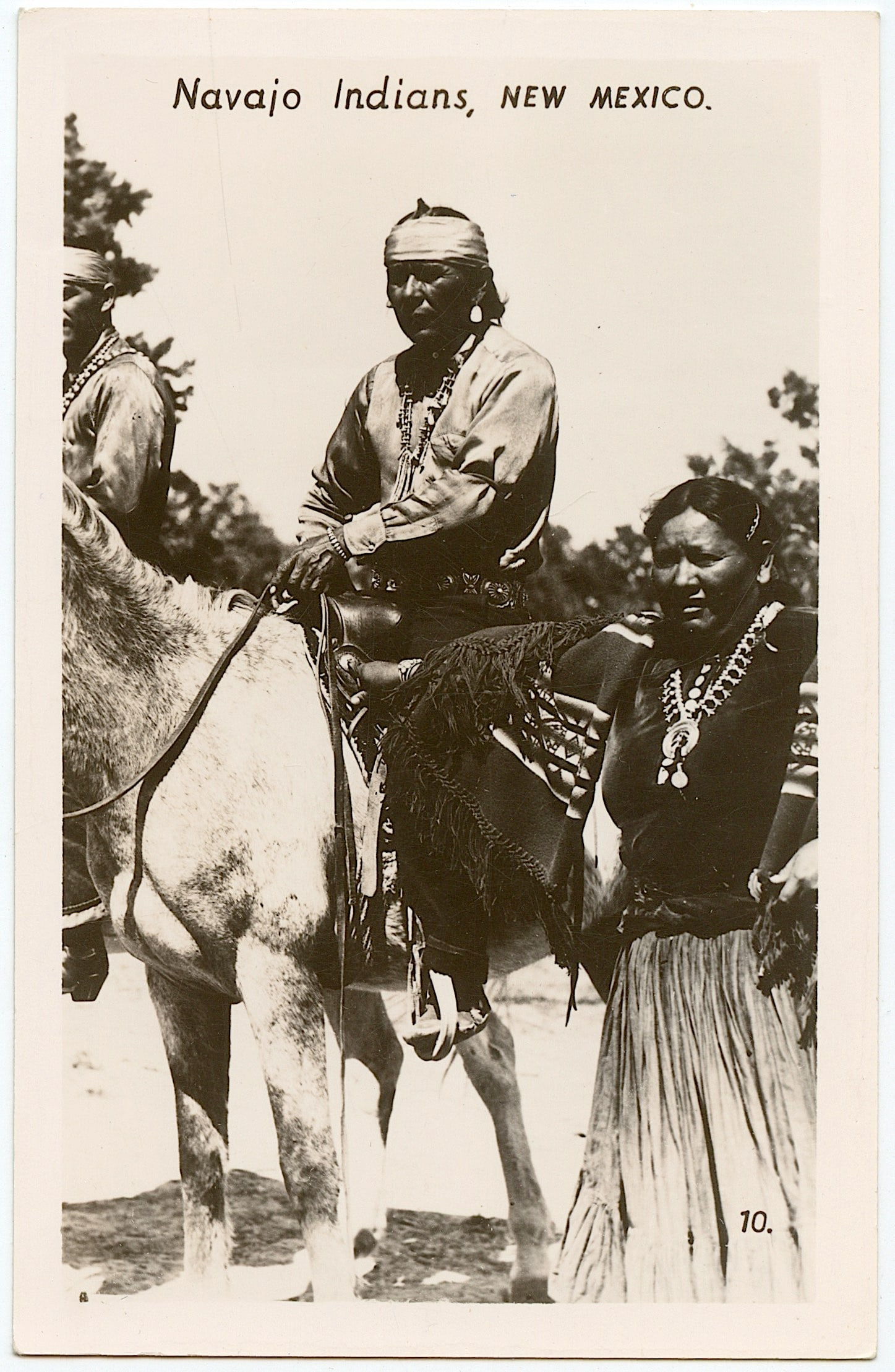 Vintage Real Photo Postcard Navajo Indians, New Mexico: The provenance of this lot is from a quality collector in LA, California. We have included a quality scan to show it's actual condition. The dimensions of a vintage postcard are Approx. 5.5" x 3.5" (s