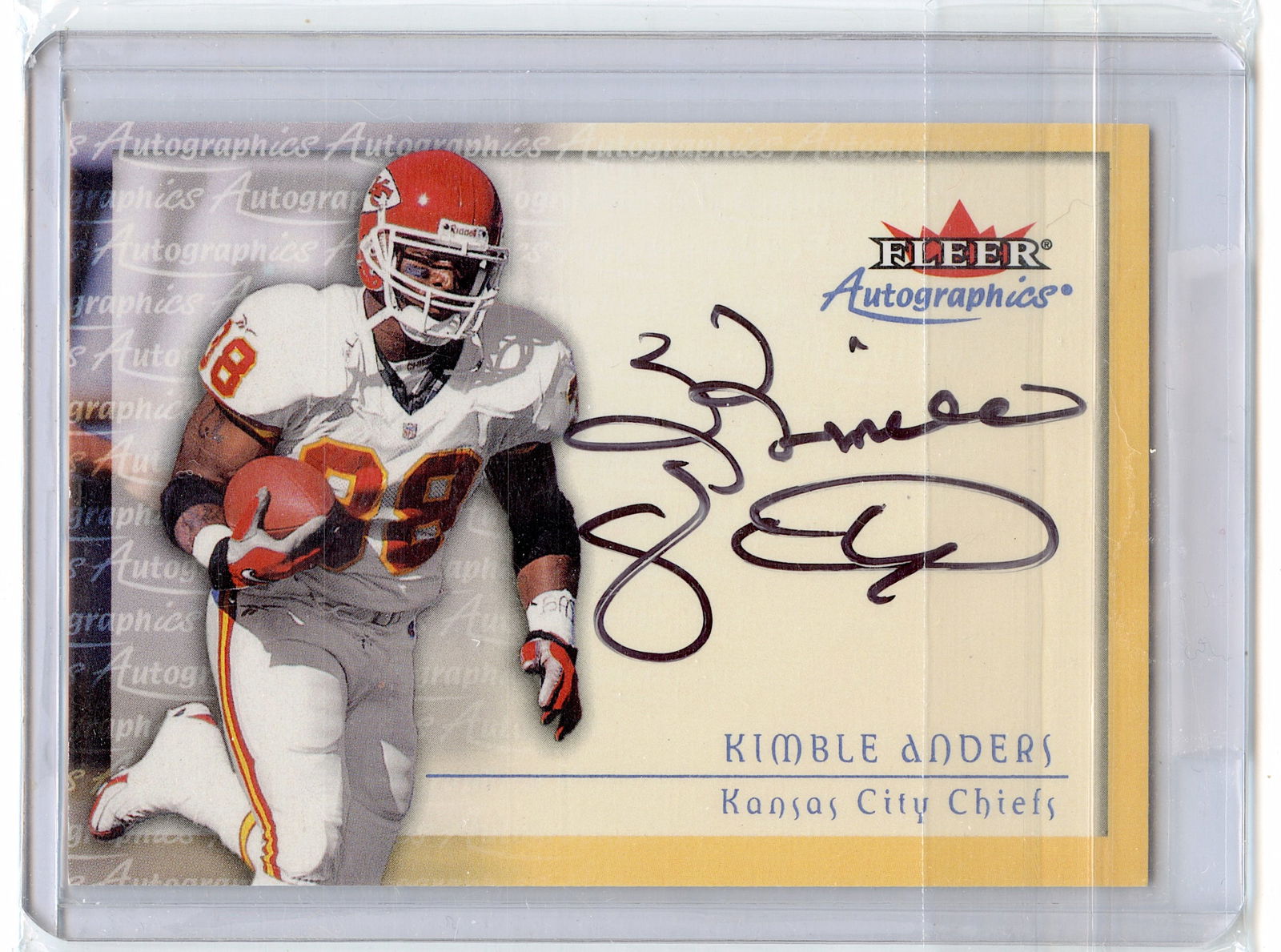 2000 Fleer Tradition - Autographics  Kimble Anders Fleer (1 of 2)