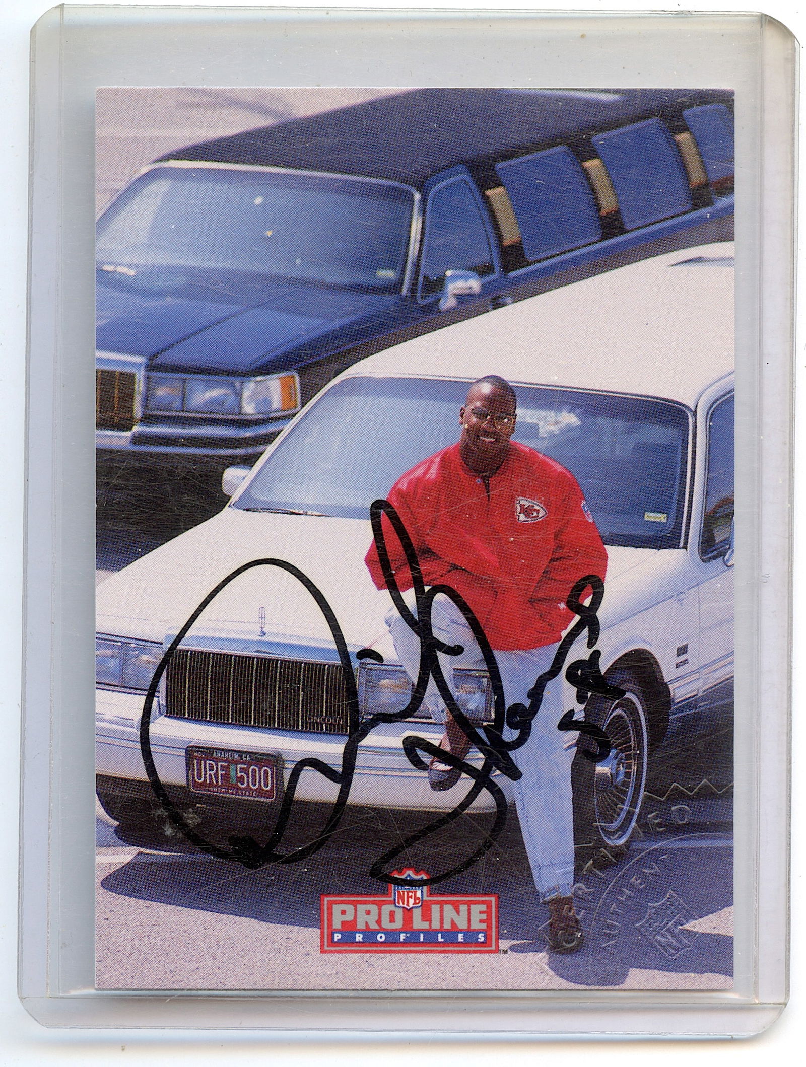 1992 Pro Line Profiles - 7 of 9  Derrick Thomas Autographed (1 of 2)