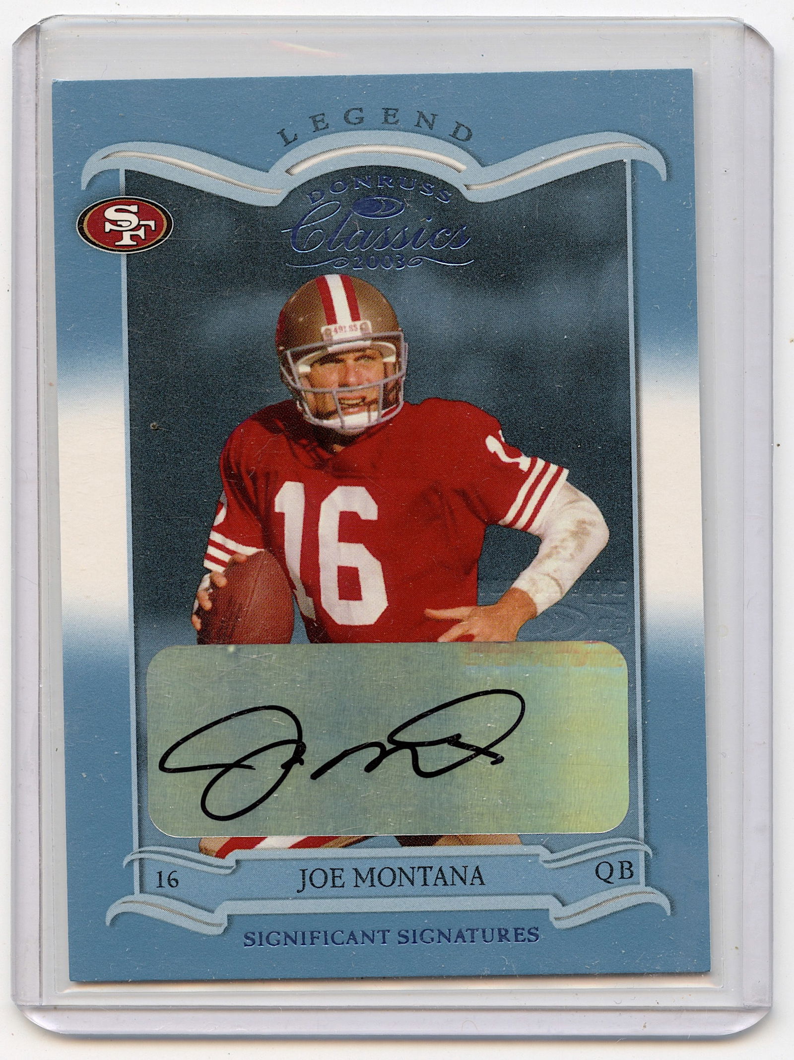 2003 Donruss Classics - Significant Signatures #130 Joe Montana 065/225 (1 of 2)