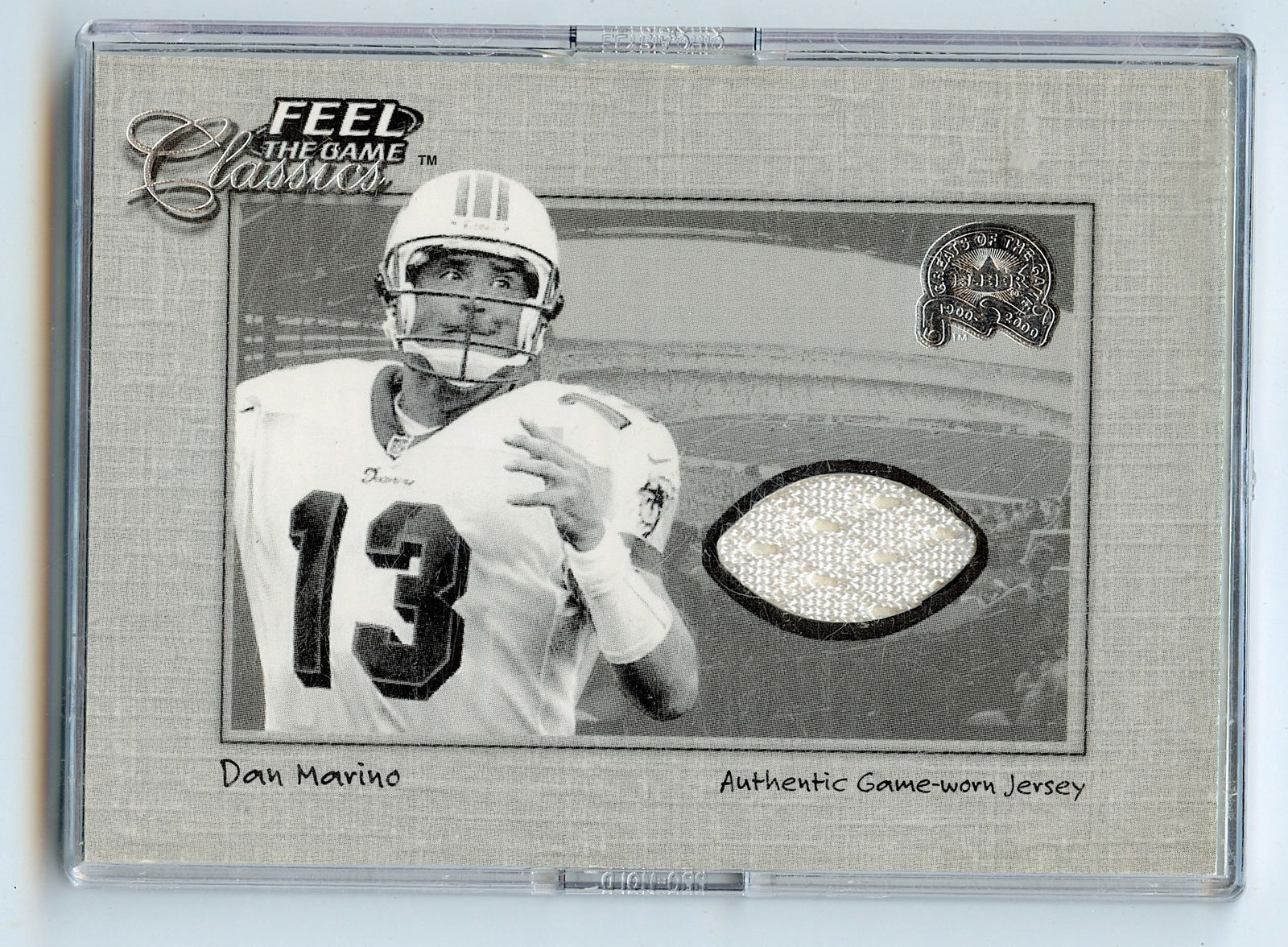 2000 Fleer Classics Feel the Game Dan Marino Jersey (1 of 2)