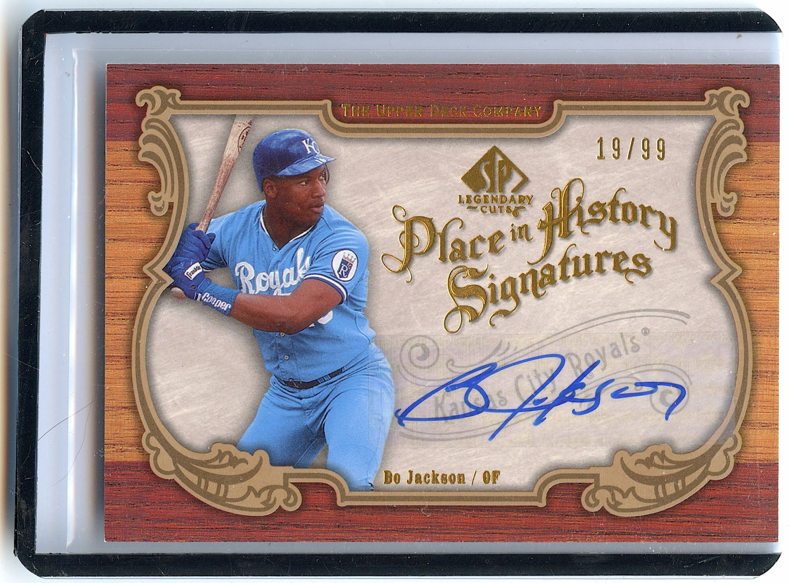 2006 Bo Jackson Autograph Baseball Card Upper Deck 19/99 (1 of 2)